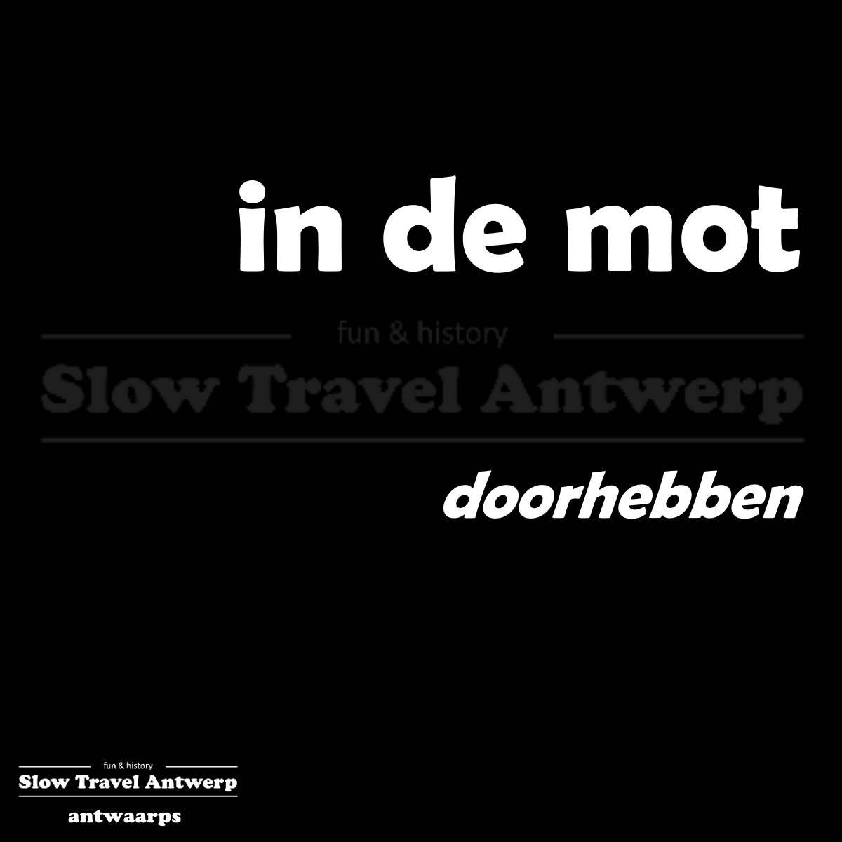 in de mot – doorhebben – to notice